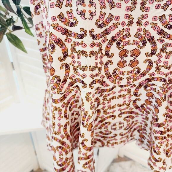 CUPCAKES AND CASHMERE FLORAL FRONT TIE BLOUSE SIZE LARGE - Picture 6 of 6